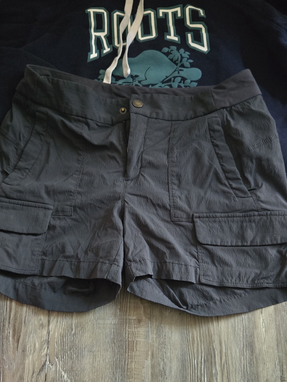Athleta Charcoal Gray Cargo Shorts